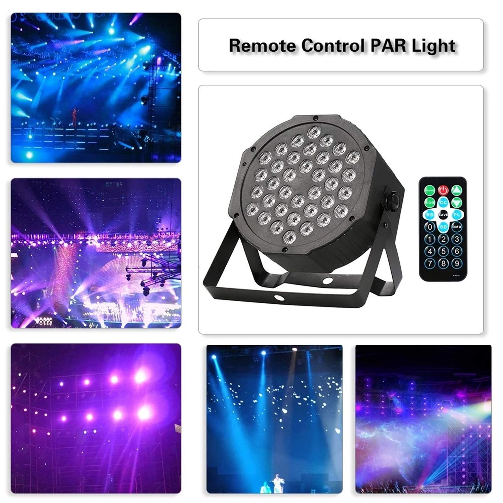 ステージライト❣️36個LED 3in1 RGB 舞台照明 リモコン付 4個入り Amazon.co.jp: 舞台照明 ステージライト 36 LED ステージ ライト